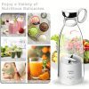 Portable Electric Juicer, Mini Household Wireless Charging Small Stirring Squeezing Water Juice Maker Juicer Cup 350ML