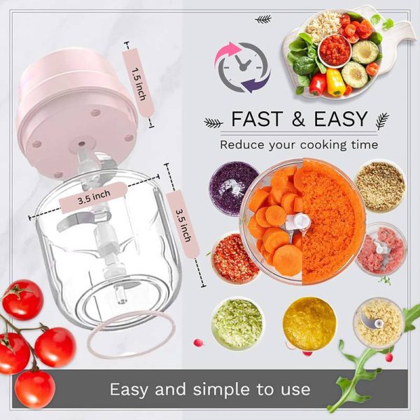Portable Mini Food Processor + Digital LED Watch FREE