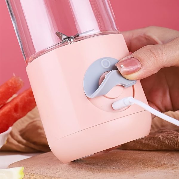 500ML Mini Portable Mixer Cup,Fruit Veggie Juicer,Portable Blender For Fresh Juice,Fresh Juice Blender,Blender Cup Electric,Personal Size Blender For Shakes,and Smoothies,USB Charging Blender + Digital LED Watch FREE