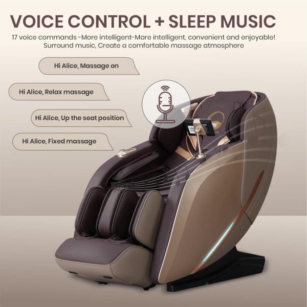 Zenon ZN901  Zero gravity 4D Full Body Massage Chair  with Touch Screen & Remote